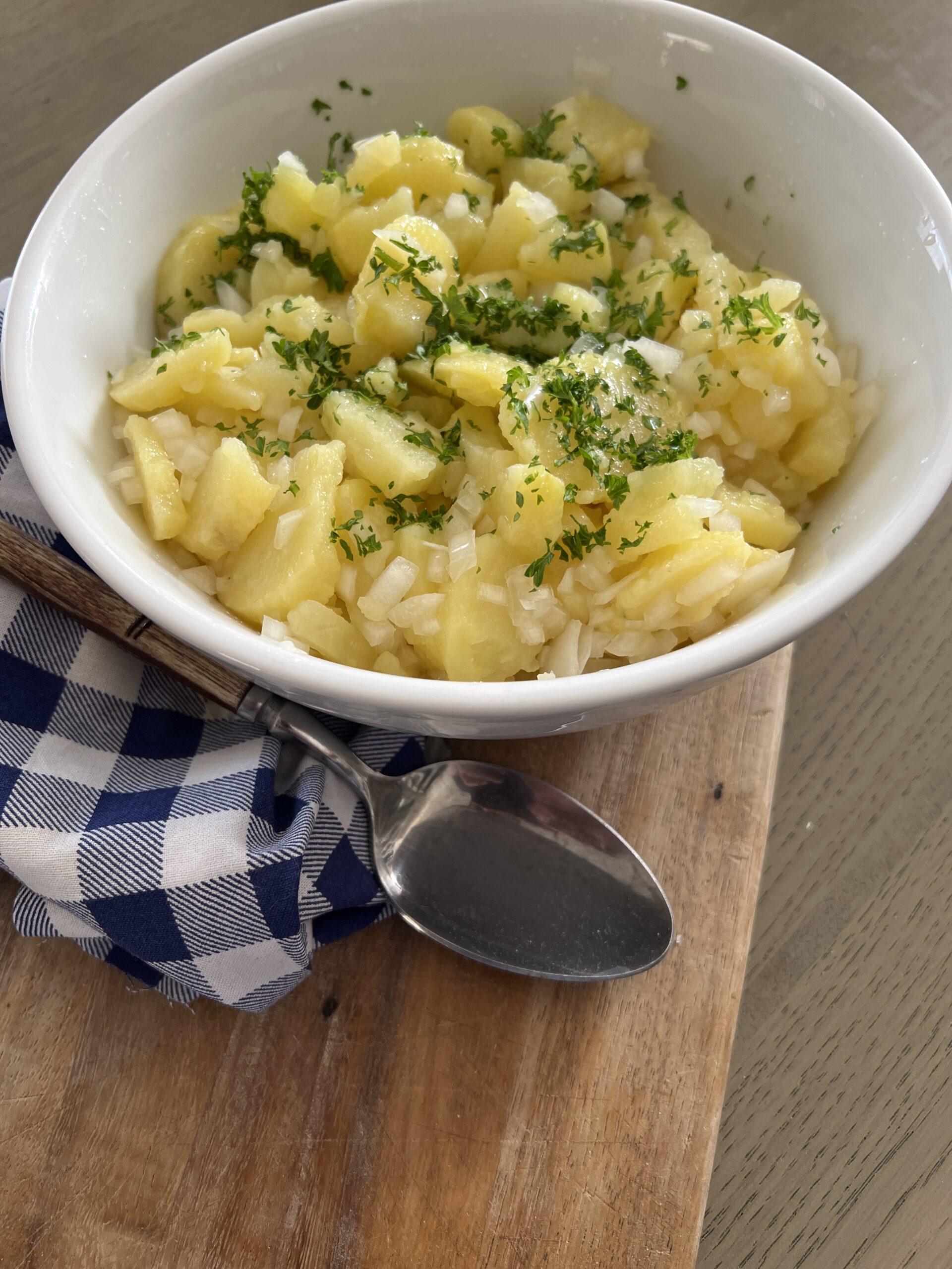 Potato salad in a bowl